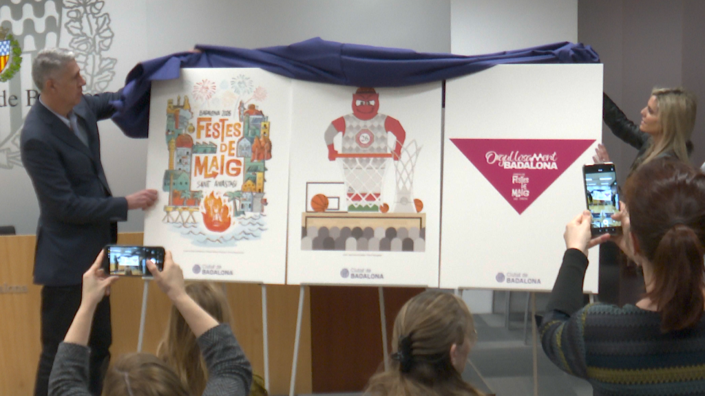 Descobreix el disseny del Dimoni 'El 6è jugador' i el cartell oficial de les Festes de Maig de Badalona 2026