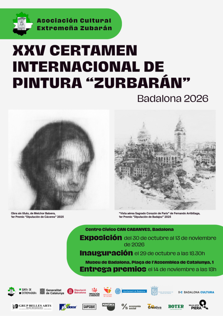 Cartell Certamen Internacional de Pintura “Zurbarán”